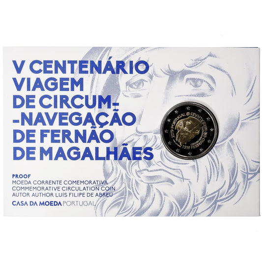 Portugal, 
  
  2 euros, 
  
  Fernand de Magellan