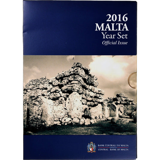 Malte, 
  
  Ensemble 1 ct. - 2 euros + 2€, 
  
  Temples de Ggantija