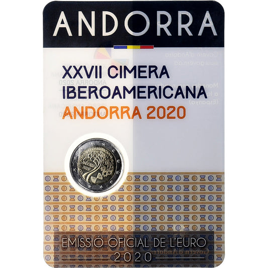 Andorre, 
  
  2 euros, 
  
  Sommet ibéro-américain