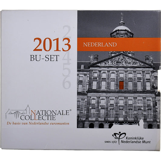 Pays-Bas, 

Coffret 1 ct. - 2 euros, 

BU