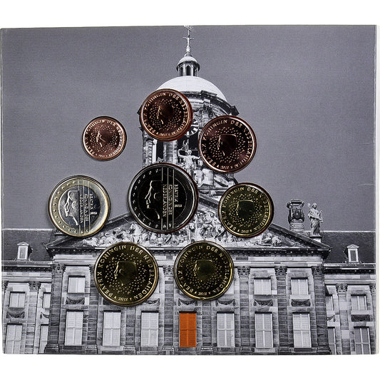 Pays-Bas, 

Coffret 1 ct. - 2 euros, 

BU
