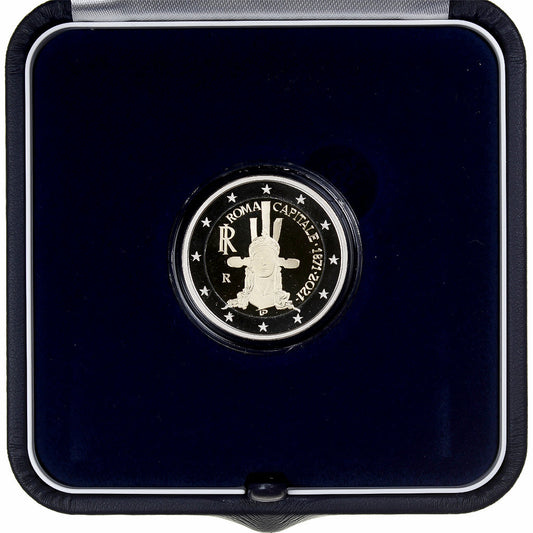 Italie, 

2 euros, 

Rome, capitale de l'Italie