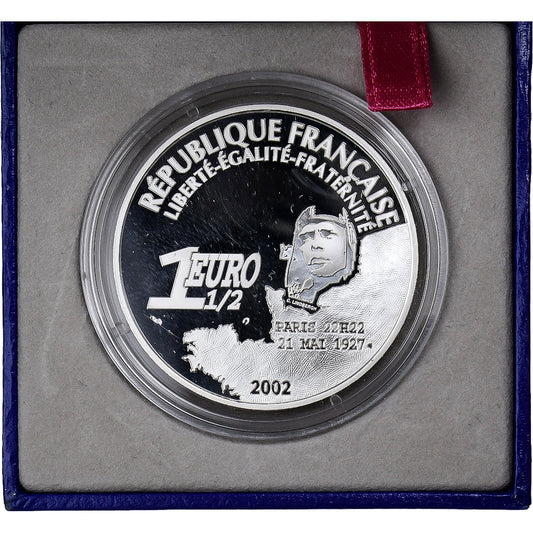 France, 
  
  1-1/2 euros, 
  
  Traversée de Lindbergh