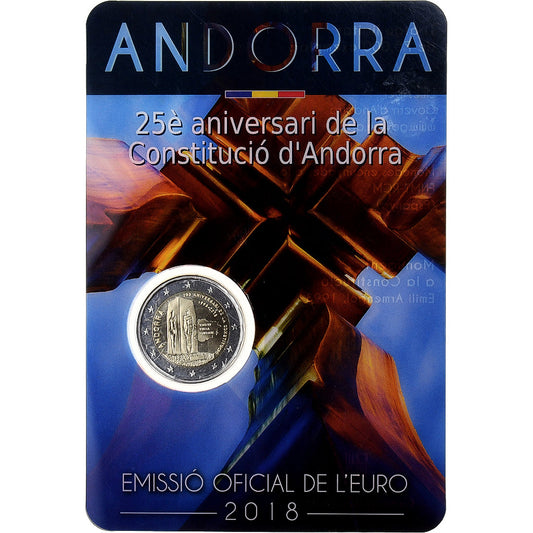 Andorre, 

2 euros, 

Constitution