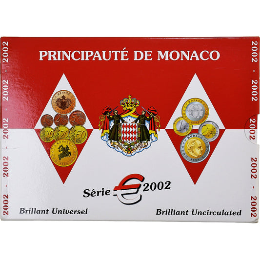 Monaco, 

Rainier III, 

1 centime à 2 euros