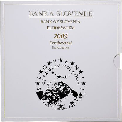 la Slovénie, 
  
  1 centime à 2 euros + 3 euros, 
  
  BU