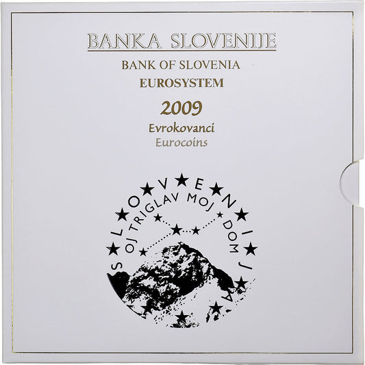 la Slovénie, 
  
  1 centime à 2 euros + 3 euros, 
  
  BU