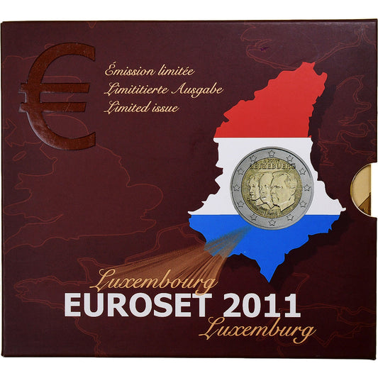 Luxembourg, 
  
  1 centime à 2 euros, 
  
  BU
