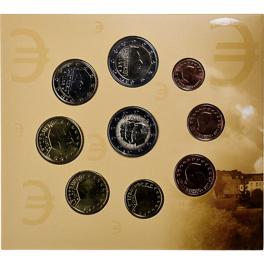 Luxembourg, 
  
  1 centime à 2 euros, 
  
  BU