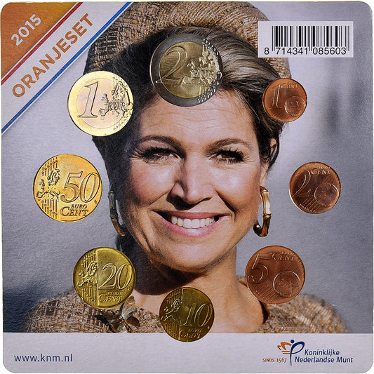 Pays-Bas, 

Willem-Alexander, 

1 centime à 2 euros