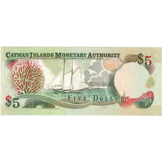 Îles Caïmans, 

5 dollars, 

UNC (65-70)