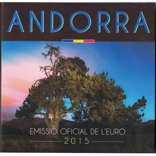 Andorre, 

1 centime à 2 euros, 

2015