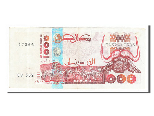 Billet de banque, 

Algérie, 

1 000 dinars