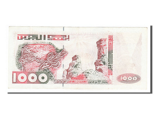 Billet de banque, 

Algérie, 

1 000 dinars