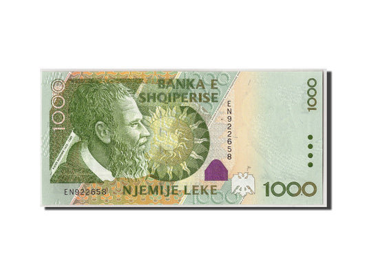 Billet de banque, 
  
  Albanie, 
  
  1000 Leke