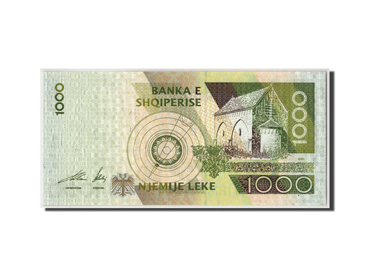Billet de banque, 
  
  Albanie, 
  
  1000 Leke