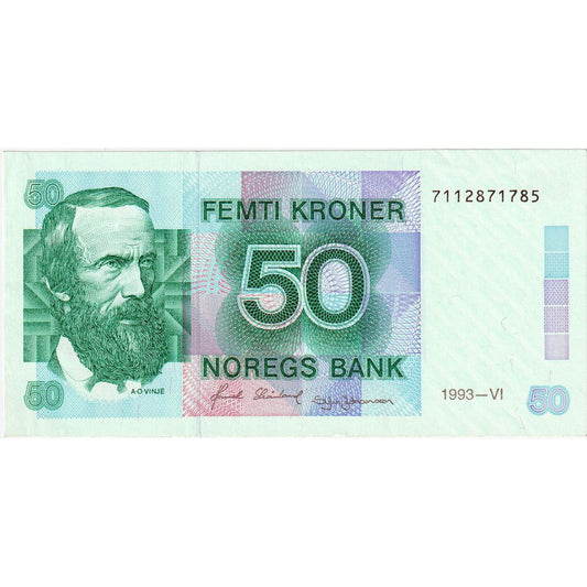 Norvège, 
  
  50 couronnes, 
  
  UNC(63)