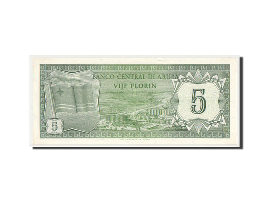 Billet de banque,

Aruba,

5 florins
