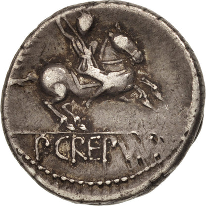 Pièce de monnaie, 
  
  Crépusius, 
  
  Denier