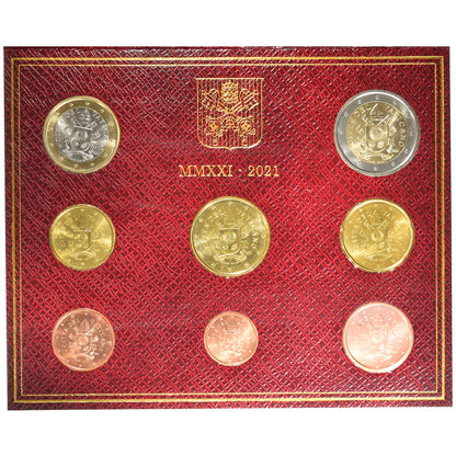 Vatican, 
  
  1 centime à 2 euros, 
  
  Le Pape François