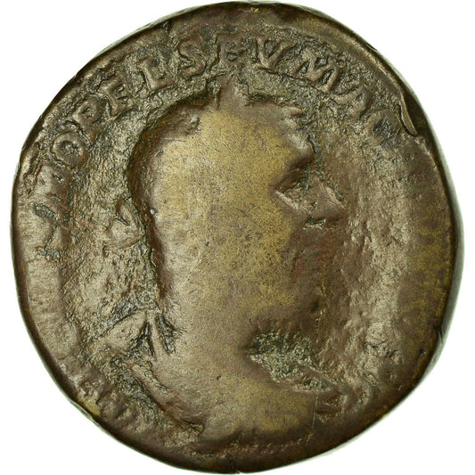 Pièce de monnaie, 
  
  Macrin, 
  
  Sesterce