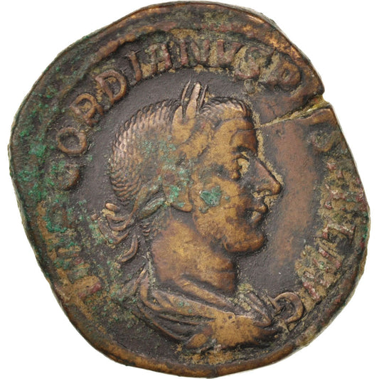 Pièce de monnaie, 
  
  Gordien III, 
  
  Sesterce