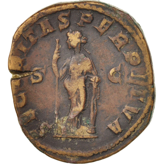 Pièce de monnaie, 
  
  Gordien III, 
  
  Sesterce