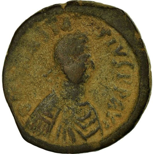 Pièce de monnaie, 
  
  Anastase Ier, 
  
  Follis