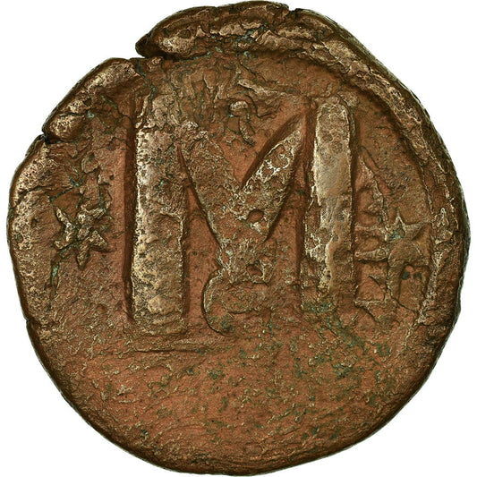 Pièce de monnaie, 
  
  Justin I, 
  
  Follis