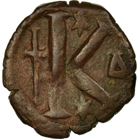 Pièce de monnaie, 
  
  Justin I, 
  
  Demi-Follis