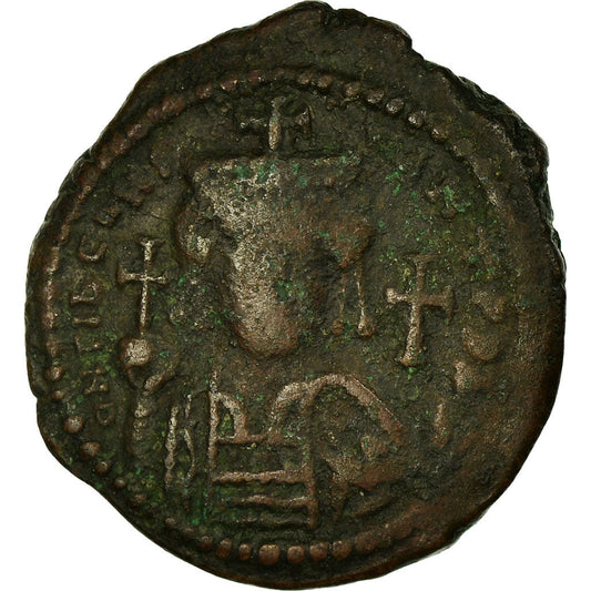 Pièce de monnaie, 
  
  Tibère II Constantin, 
  
  Follis