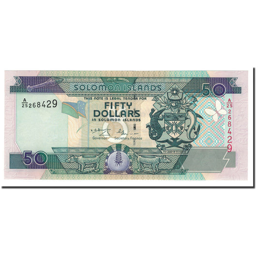Billet de banque, 

Îles Salomon, 

50 dollars