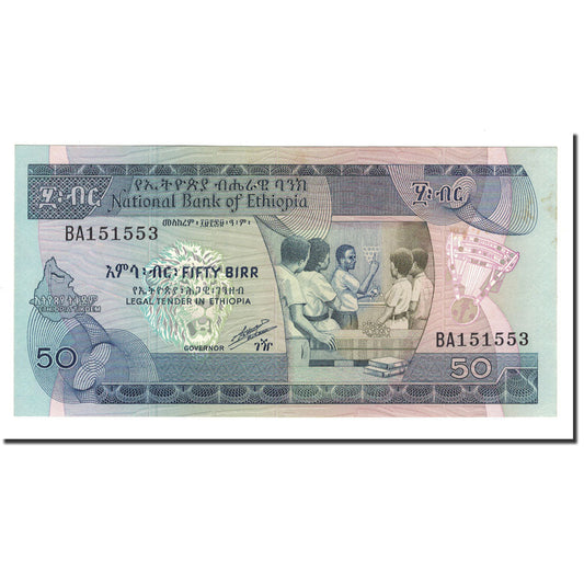 Billet de banque, 

Éthiopie, 

50 birrs