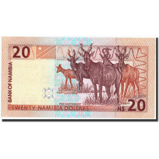 Billet de banque, 

Namibie, 

20 dollars namibiens