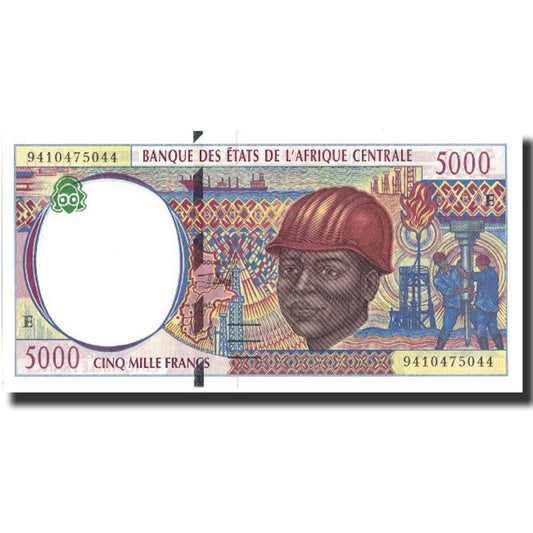 Billet de banque, 

États d'Afrique centrale, 

5 000 francs