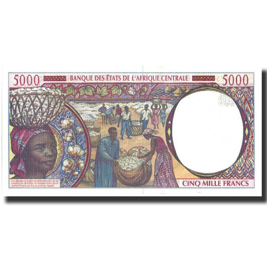 Billet de banque, 

États d'Afrique centrale, 

5 000 francs