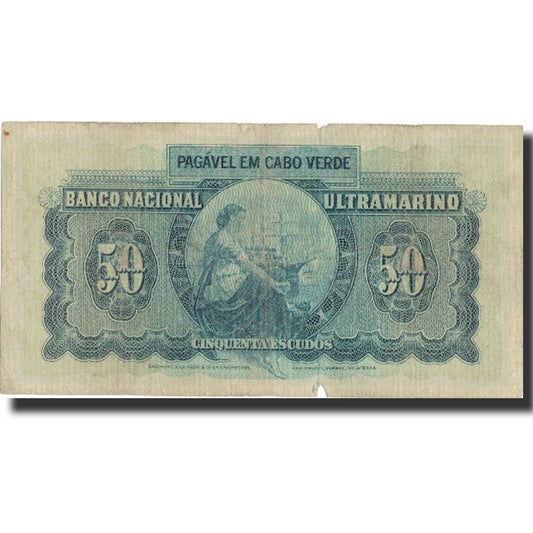 Billet de banque, 
  
  Cap-Vert, 
  
  50 escudos