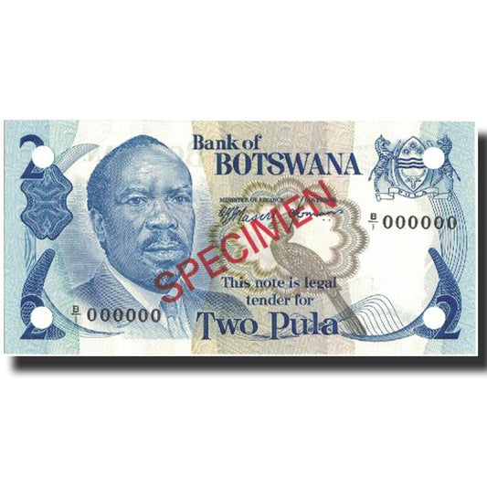 Billet de banque, 
  
  Botswana, 
  
  2 Pula
