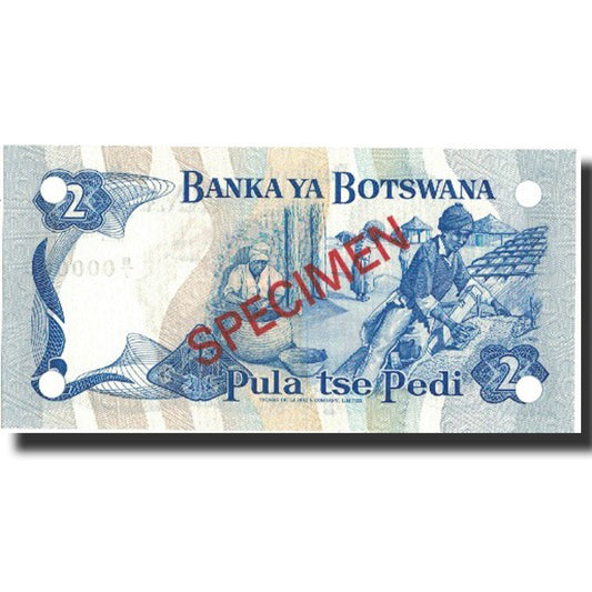Billet de banque, 
  
  Botswana, 
  
  2 Pula