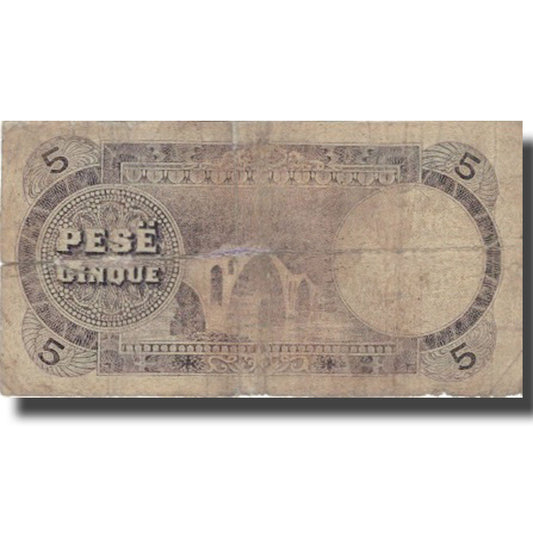 Billet de banque, 
  
  Albanie, 
  
  5Franka Ari