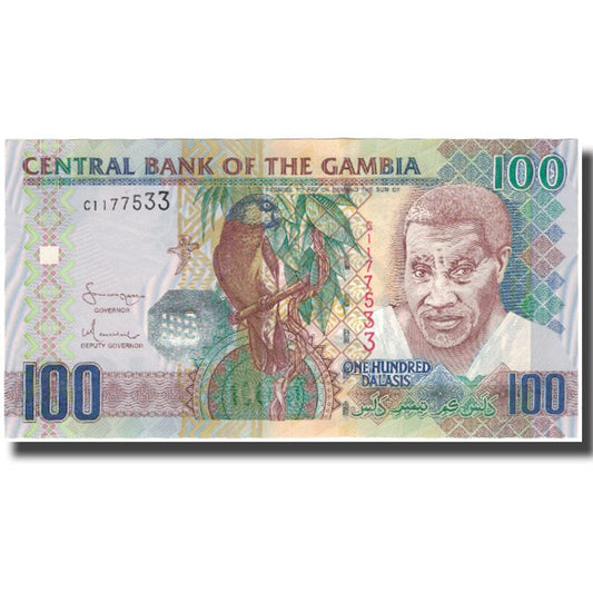 Billet de banque, 

Gambie, 

100 Dalasis