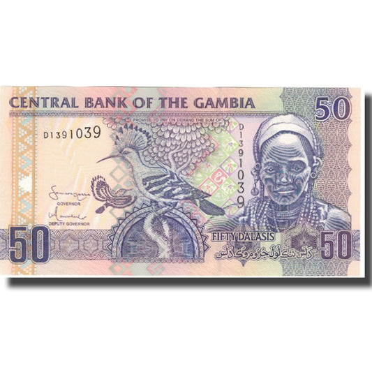 Billet de banque, 

Gambie, 

50 Dalasis