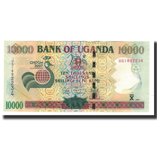 Billet de banque, 

Ouganda, 

10
