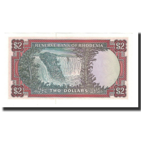 Billet de banque, 

Rhodésie, 

2 dollars