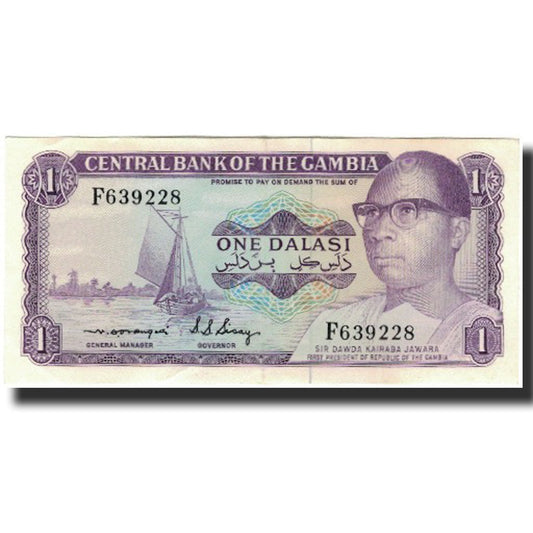 Billet de banque, 
  
  La Gambie, 
  
  1 Dalasi