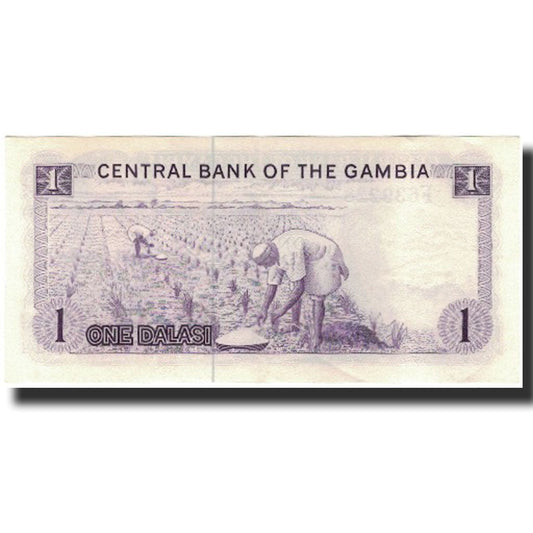 Billet de banque, 
  
  La Gambie, 
  
  1 Dalasi