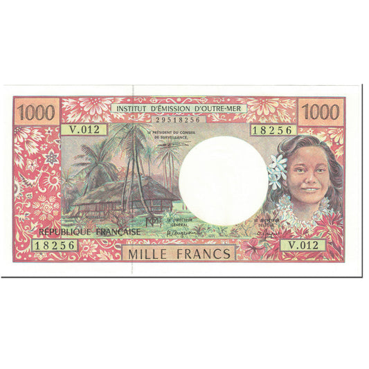 Billet de banque, 

Territoires français du Pacifique, 

1 000 francs