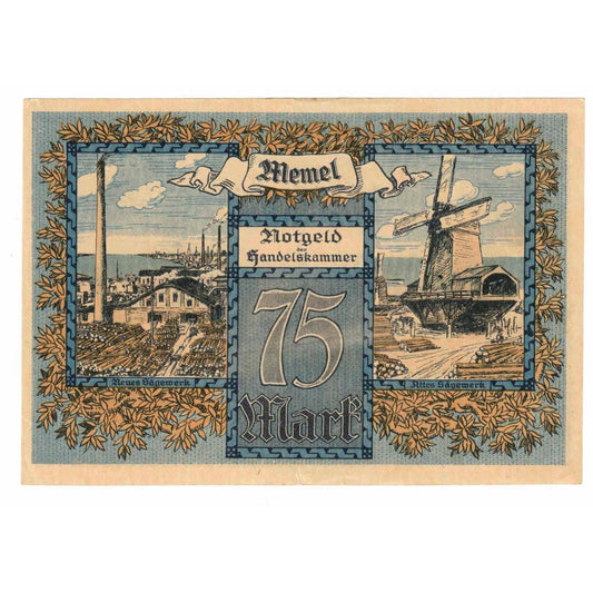 Billet de banque, 
  
  Mémel, 
  
  75 points
