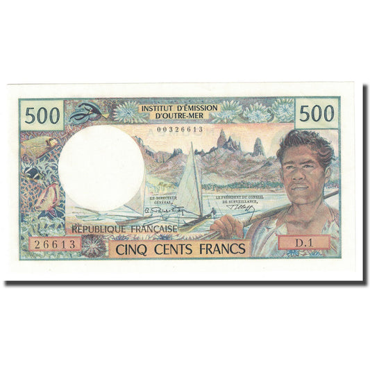 Billet de banque, 

Nouvelle-Calédonie, 

500 francs