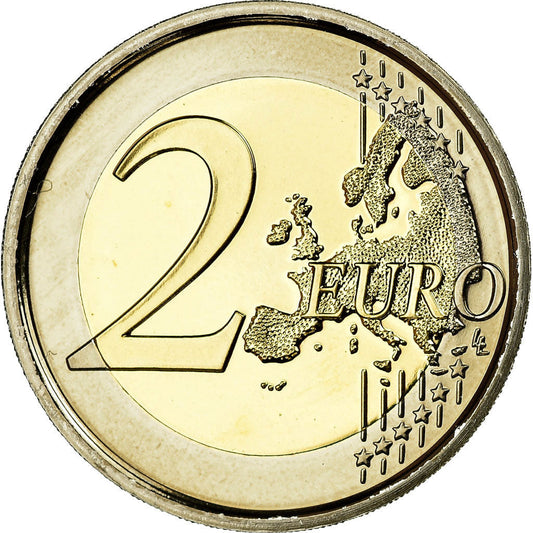 Belgique, 
  
  2 euros, 
  
  Les Droits de L'Homme